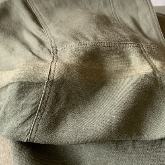 Splendid  willow green jumpsuit oversized, snap front closure - Picture 4 of 7